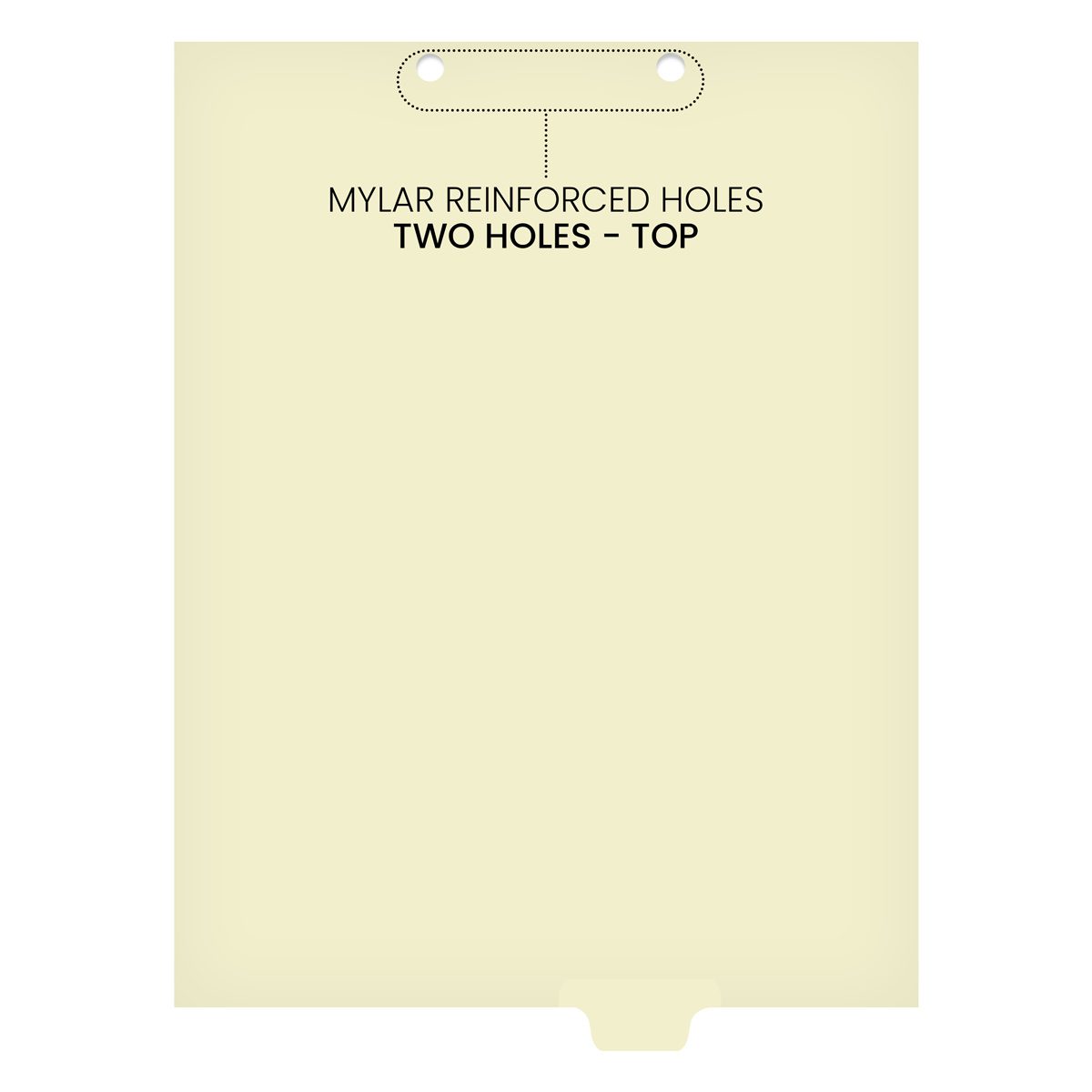 Medical Arts Press Match Write-On End Tab Chart Dividers- Blank, Tab Position 4- Clear (100/Pkg) (56839)