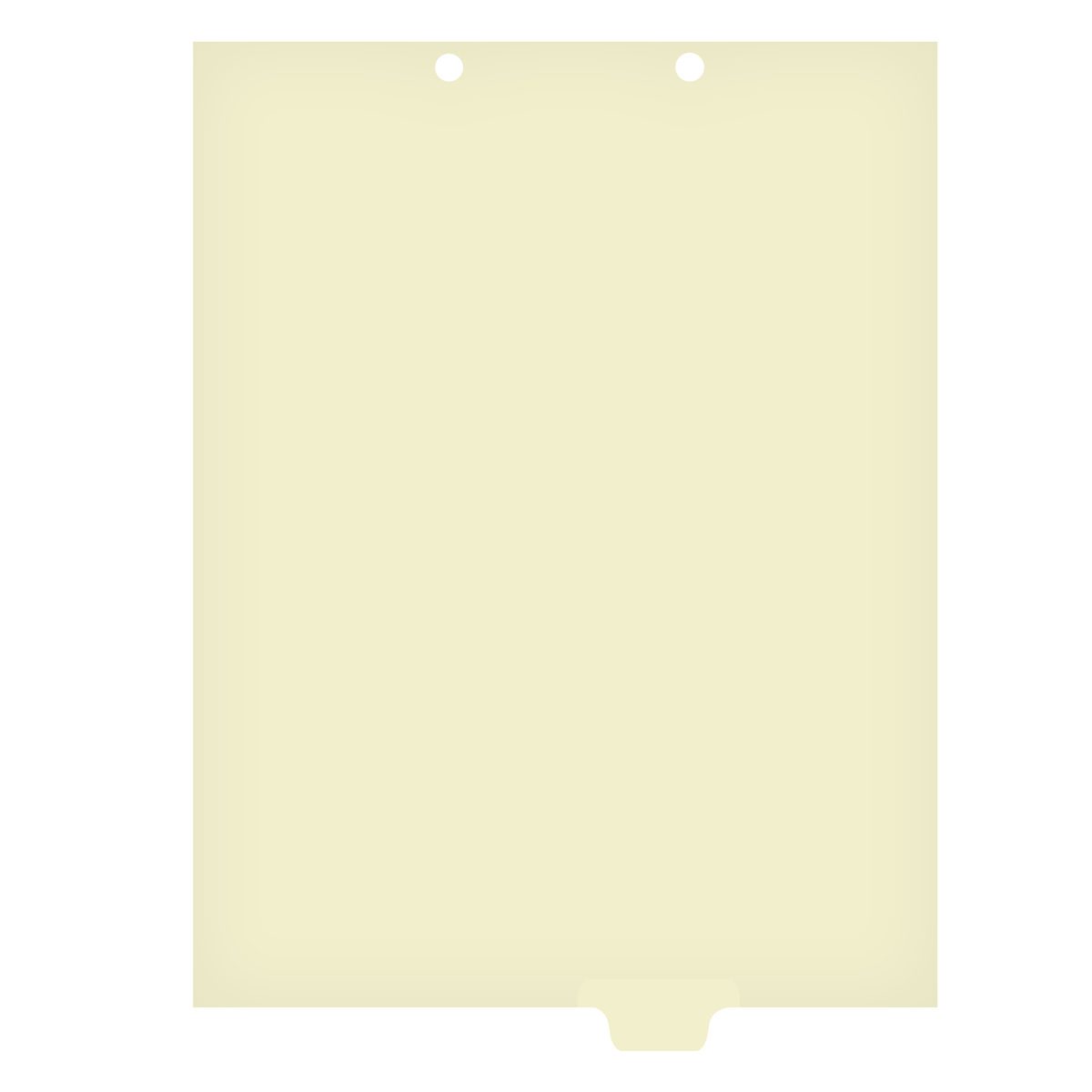 Medical Arts Press Match Write-On End Tab Chart Dividers- Blank, Tab Position 4- Clear (100/Pkg) (56839)