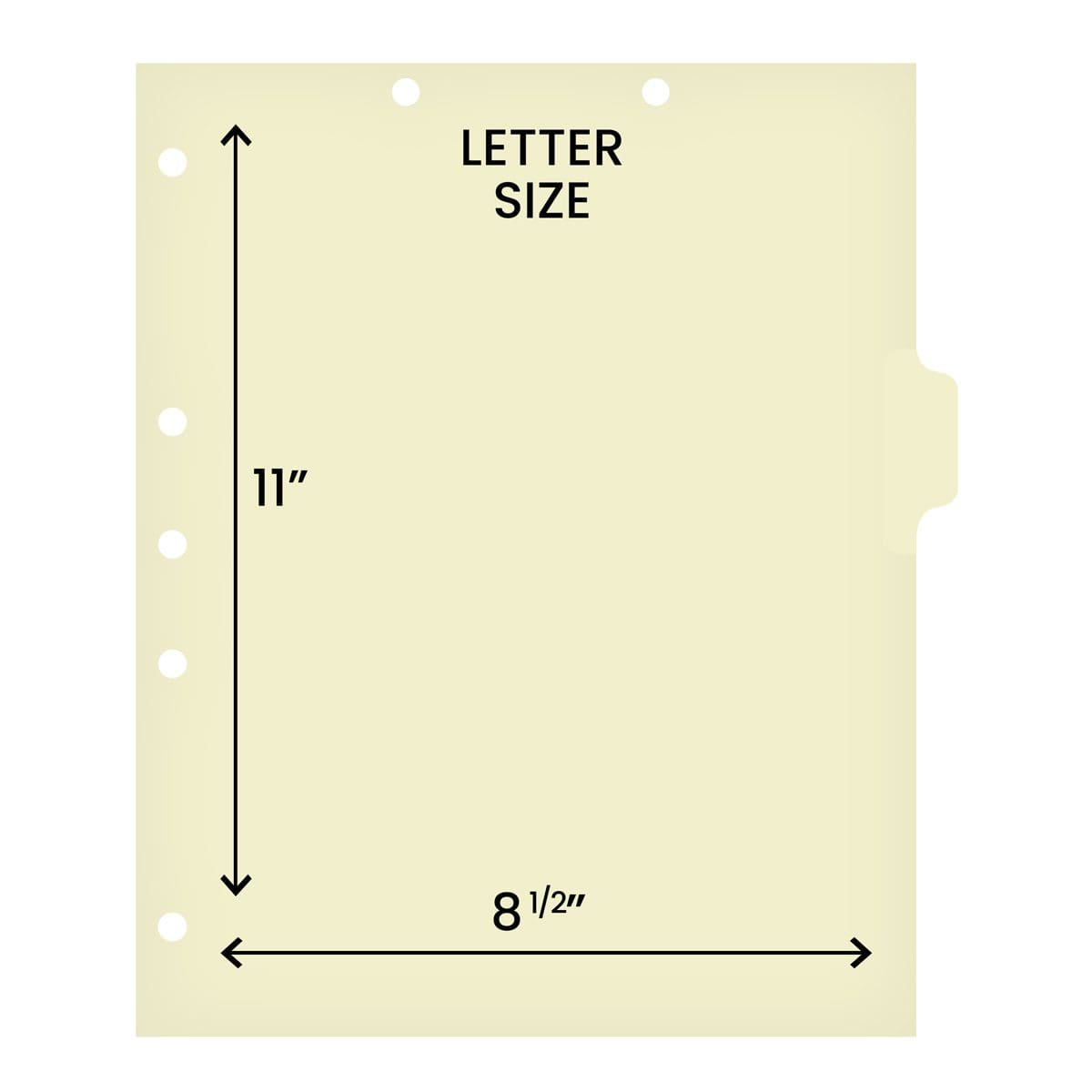 Medical Arts Press Match Write-On Side Tab Chart Dividers- Blank, Tab Position 3- Clear (100/Pkg) (56832)