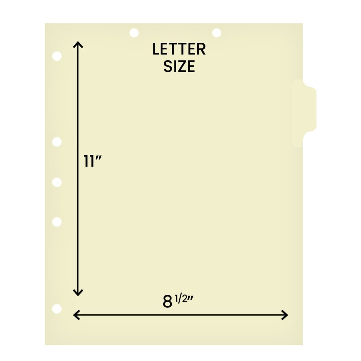 Medical Arts Press Match Write-On Side Tab Chart Dividers- Blank, Tab Position 2- Clear (100/Pkg) (56831)