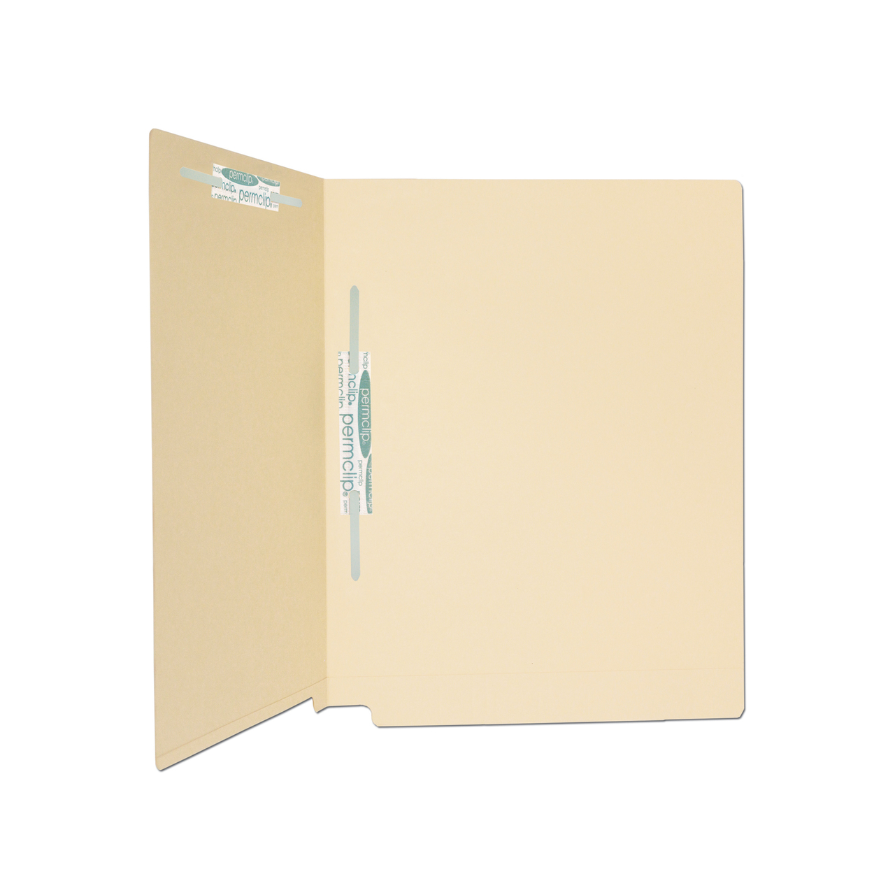 Medical Arts Press Match 14pt Full Cut End Tab File Folders with 2 Permclip Fasteners in Position 3 and 5- Letter Size, Mylar Spine (50/Box)