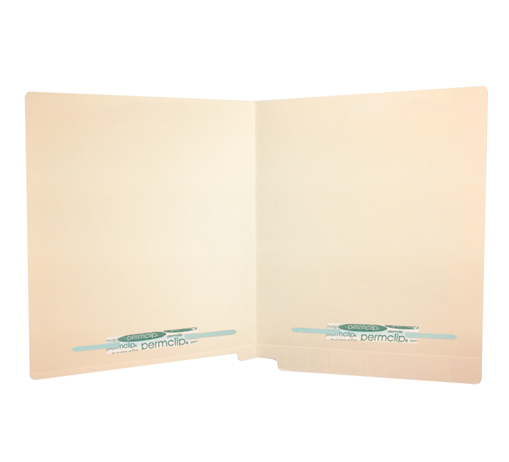 Medical Arts Press Match Full Cut End Tab File Folders with 2 Permclip Fasteners in Position 2 and 4- 14pt (50/Box)
