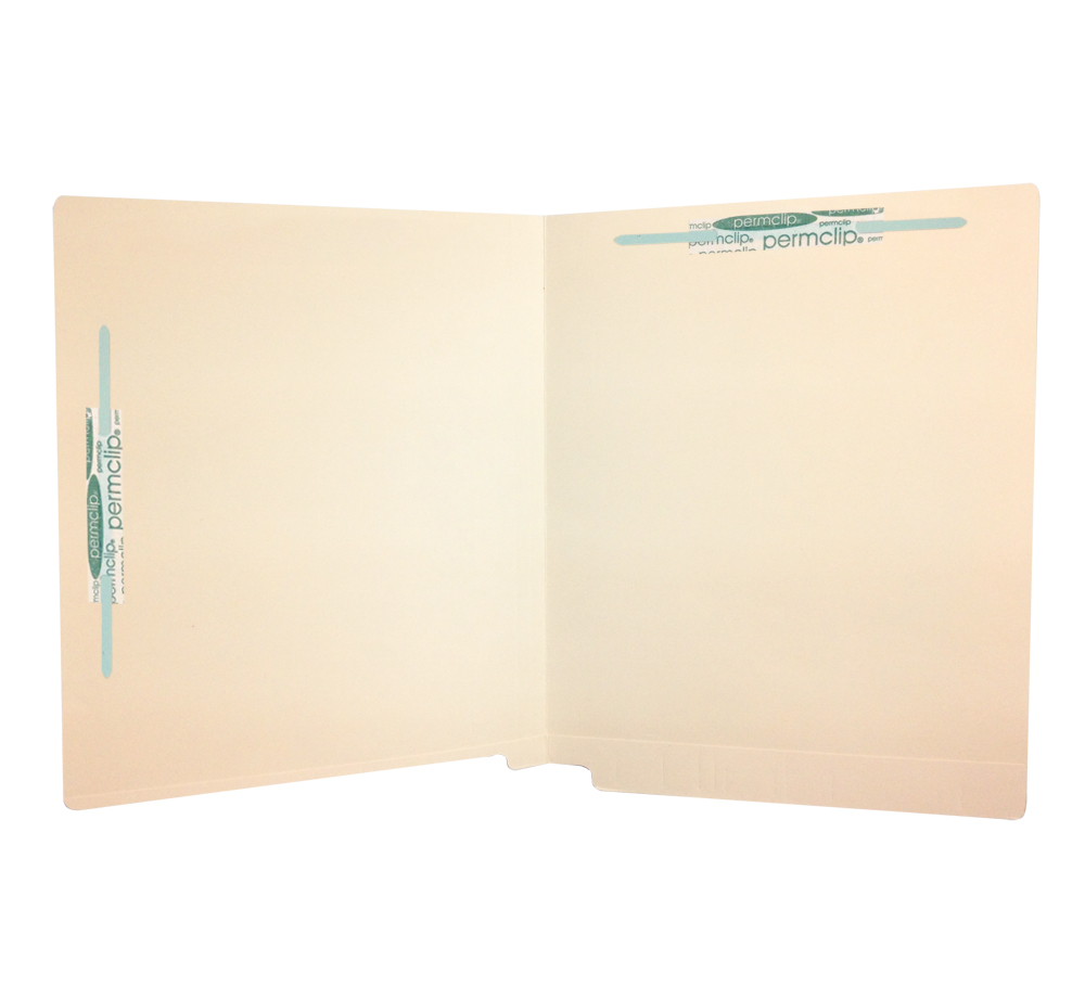 Medical Arts Press Match Full Cut End Tab File Folders with 2 Permclip Fasteners in Position 1 and 7 (50/Box)