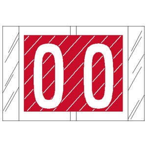 Col 'R' Tab Alpha Color Coded Labels - 82000 Series - Letter "O" - Red - 1" H x 1-1/2" W - 100 Labels Per Pack