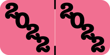 Jeter Yearband Label - JPYM Series (Rolls of 500) - 2022 - Pink - Laminated