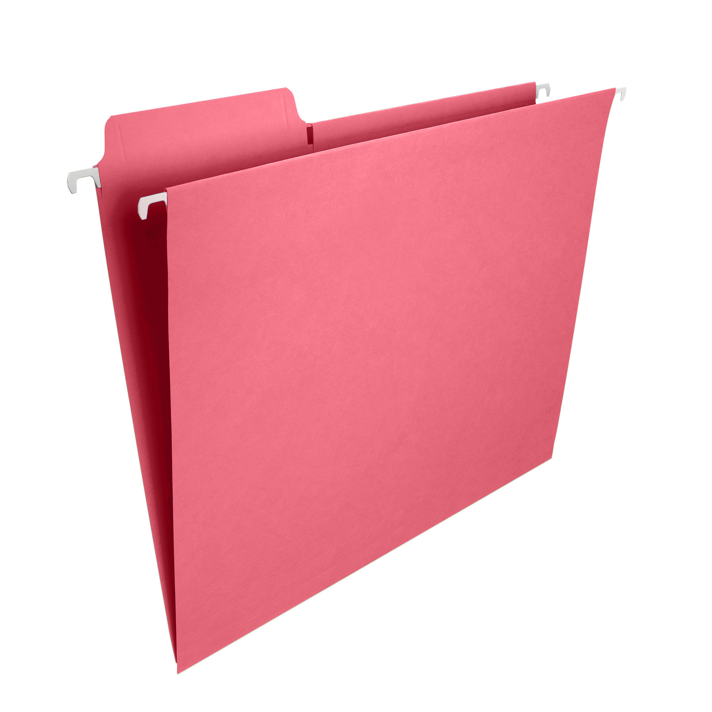 Smead 64014  FasTab Hanging Folder 64014, 1/3-Cut Built-In Tab, Letter, Dark Pink -Carton of 90