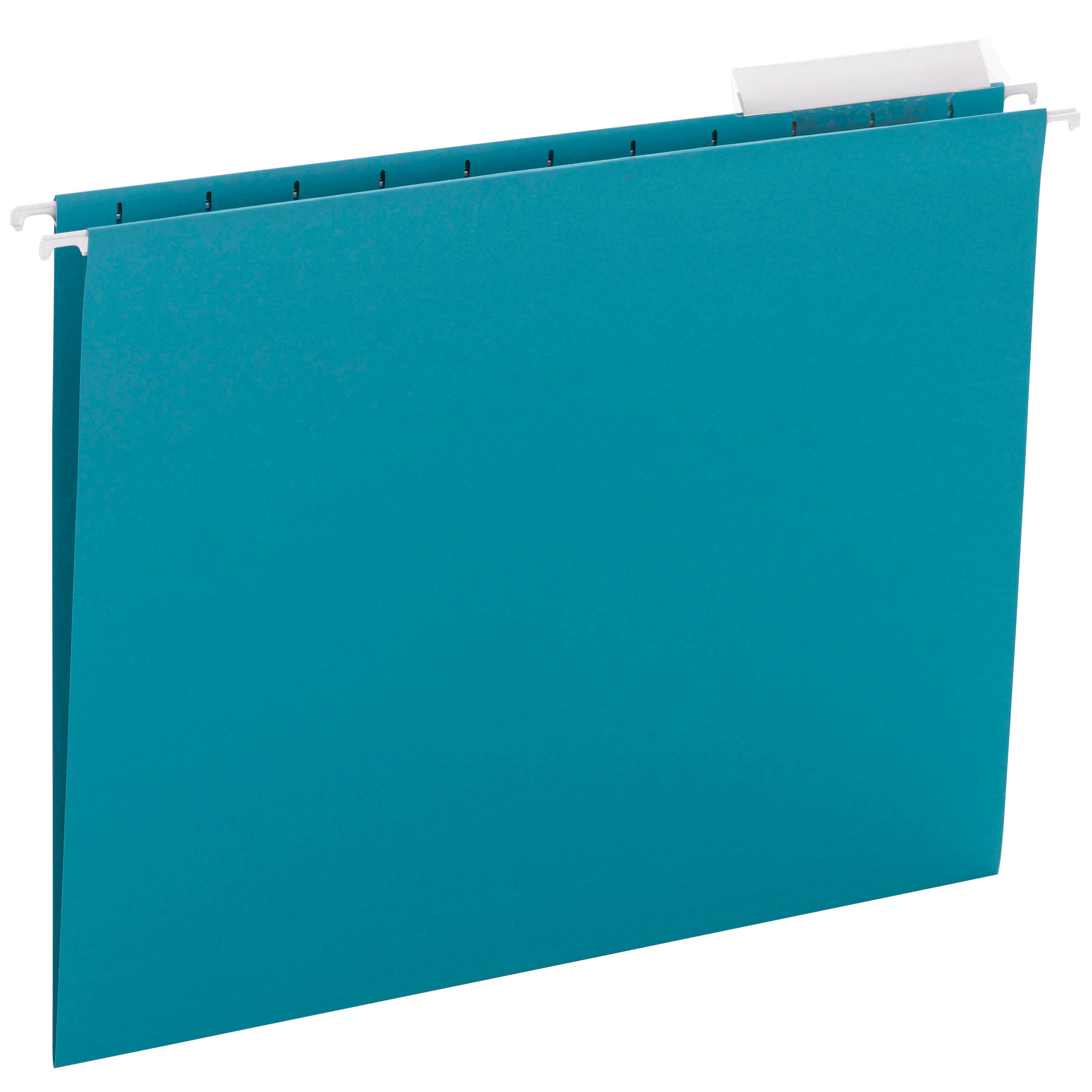Smead 64033  Hanging File Folder with Tab 64033, 1/3-Cut Adjustable Tab, Letter, Teal