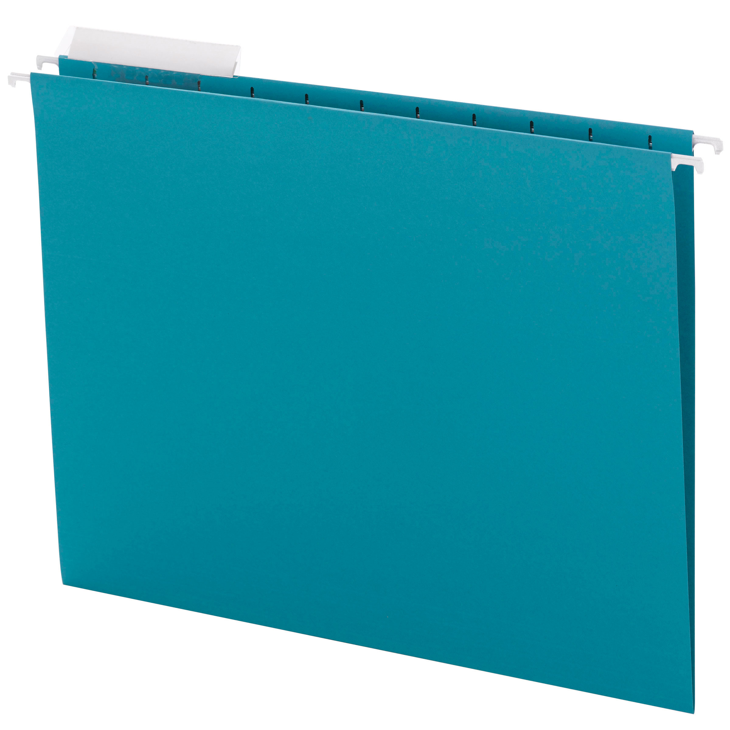 Smead 64033  Hanging File Folder with Tab 64033, 1/3-Cut Adjustable Tab, Letter, Teal