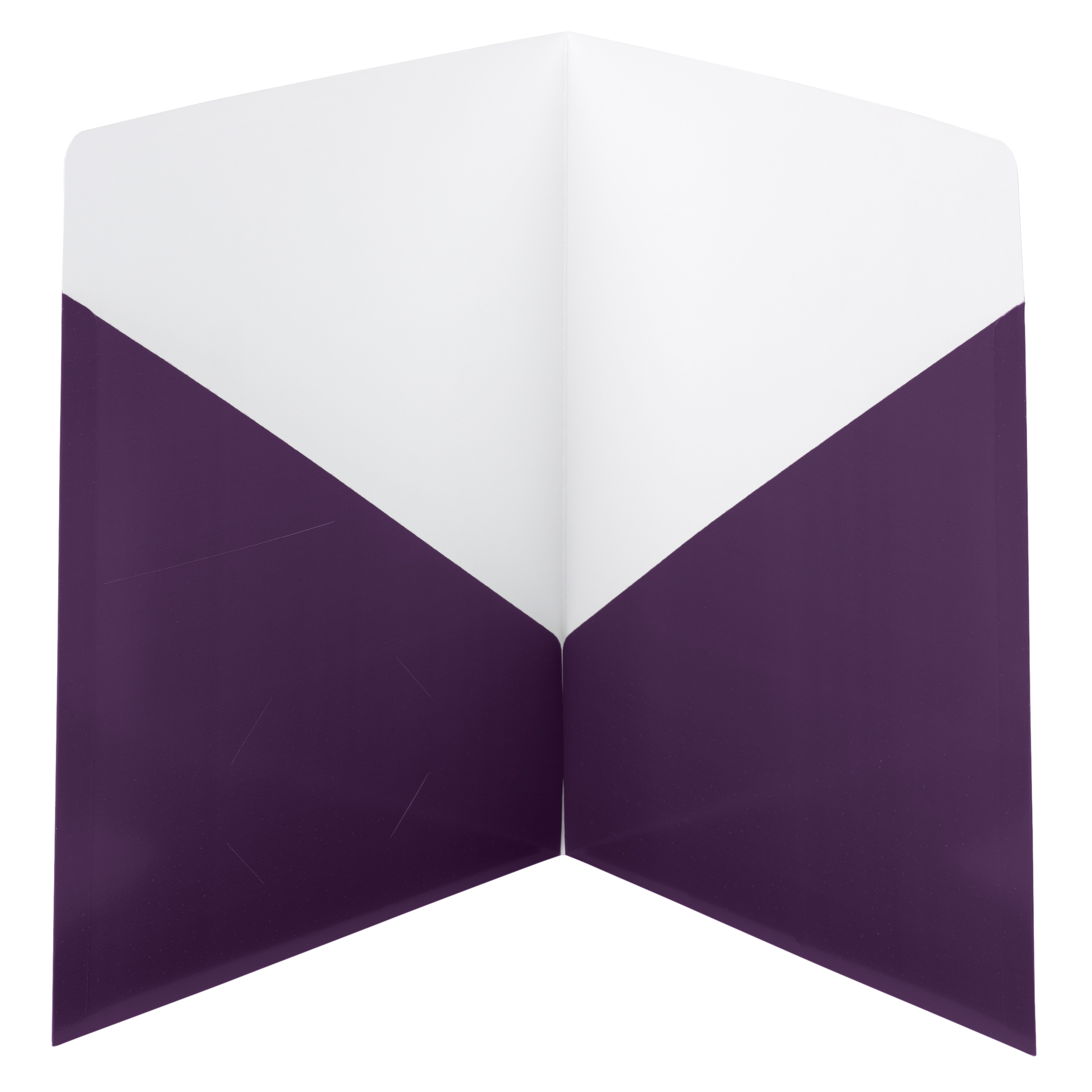 Smead 87961  Contemporary Two-Pocket File Folder 87961, Holds Up to 50 Sheets, Letter, Purple - 25/Box