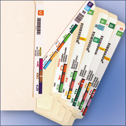 TabQuick Inkjet  5 Up Labels - 7.75" x 1.66" Label Size - 500/Box