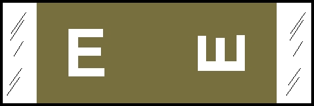 Original COL'R'TAB Alpha 81950 Label Set - 81950 Series Alpha Label Kit,  Kit Includes 10 Strips each Vowel, 5 Strips each Consonant - Assorted - 3,100 Labels/Kit