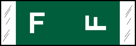Original COL'R'TAB Alpha 81950 Label Set - 81950 Series Alpha Label Kit,  Kit Includes 10 Strips each Vowel, 5 Strips each Consonant - Assorted - 3,100 Labels/Kit