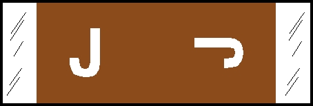 Original COL'R'TAB Alpha 81950 Label Set - 81950 Series Alpha Label Kit,  Kit Includes 10 Strips each Vowel, 5 Strips each Consonant - Assorted - 3,100 Labels/Kit