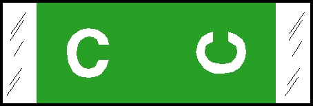 Original COL'R'TAB Alpha 81950 Label Set - 81950 Series Alpha Label Kit,  Kit Includes 10 Strips each Vowel, 5 Strips each Consonant - Assorted - 3,100 Labels/Kit