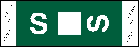 Original COL'R'TAB Alpha 81950 Label Set - 81950 Series Alpha Label Kit,  Kit Includes 10 Strips each Vowel, 5 Strips each Consonant - Assorted - 3,100 Labels/Kit