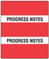 Patient Chart Index Tabs "Progress Notes" - Red - 1-1/2" H x 1-1/2" W - 102/Pack  - 52100 Series