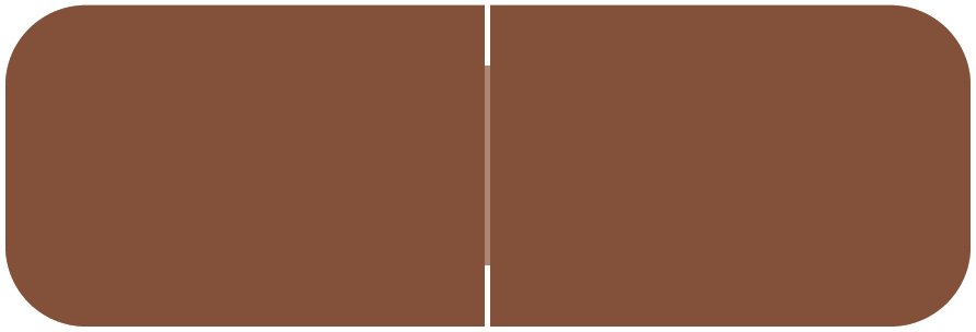 Barkley Systems Solid Color Label - FXBAM Match - BALM Series (Rolls of 500) - Brown