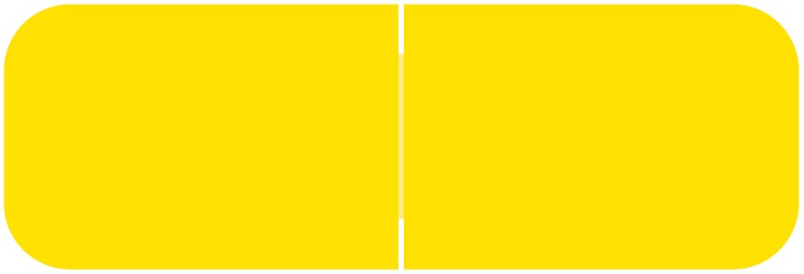 Barkley Systems Solid Color Label - FXBAM Match - BALM Series (Rolls of 500) - Yellow