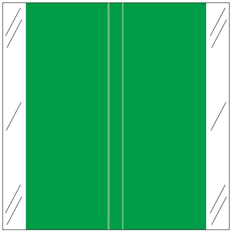 Tabbies Solid Color Label - 11600 Match - CLLM Series (Rolls of 500) - Dk. Green
