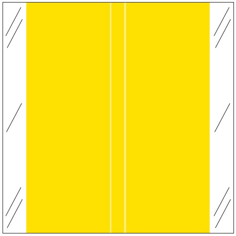Tabbies Solid Color Label - 11600 Match - CLLM Series (Rolls of 500) - Yellow