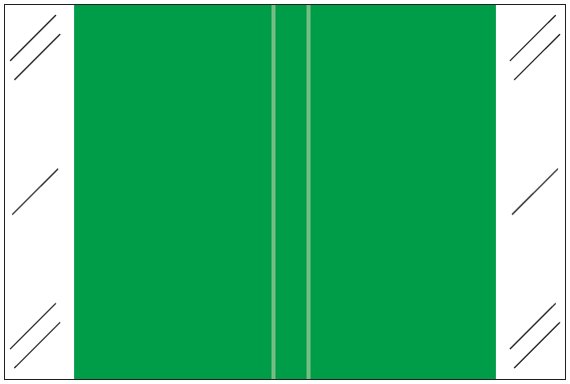 Tabbies Solid Color Label - 11100 Series (Rolls) - Dk. Green