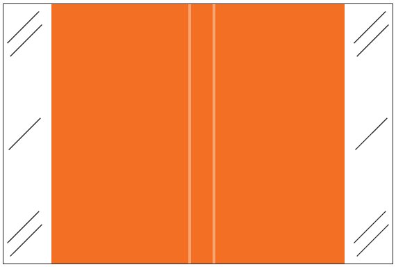 Tabbies Solid Color Label - 11100 Series (Rolls) - Orange