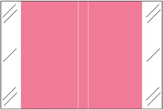 Tabbies Solid Color Label - 11100 Series (Rolls) - Pink