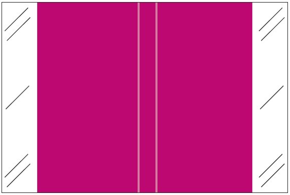 Tabbies Solid Color Label - 11100 Series (Rolls) - Violet