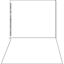 End/Top Tab Alphabetic Kardex Folders - Letter Size - 11 Pt. Colored Stock - 3/4" Expansion - White - 100/Box