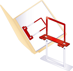 Purple End Tab File Folder w/ U-Clip Fastener in Position 5 -  Letter Size - 14 pt - Reinforced Full End Tab - 50/Box