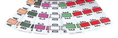 JETER Alphabetic Labels - 3,402 Series (File Box Size Sheets) Complete Set