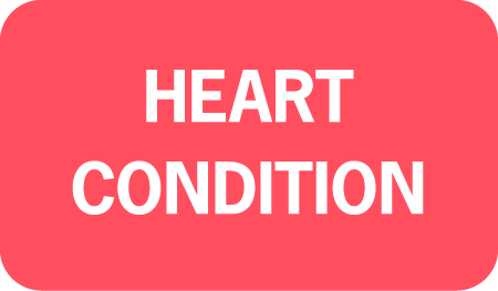 "HEART COND."- RED/WHT - 1-1/2 X 7/8 - 25/BX