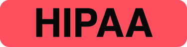 "HIPAA" - FL RED/BK - 1-1/4 X 5/16 - 500/BX