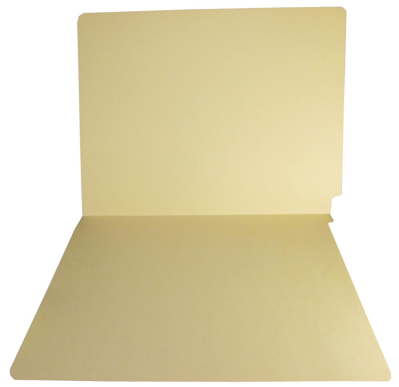 Barkley Compatible End Tab Folder - 14 Pt. Manila - Single Ply Tab - Letter Size - 100/Box (87S101) - Open