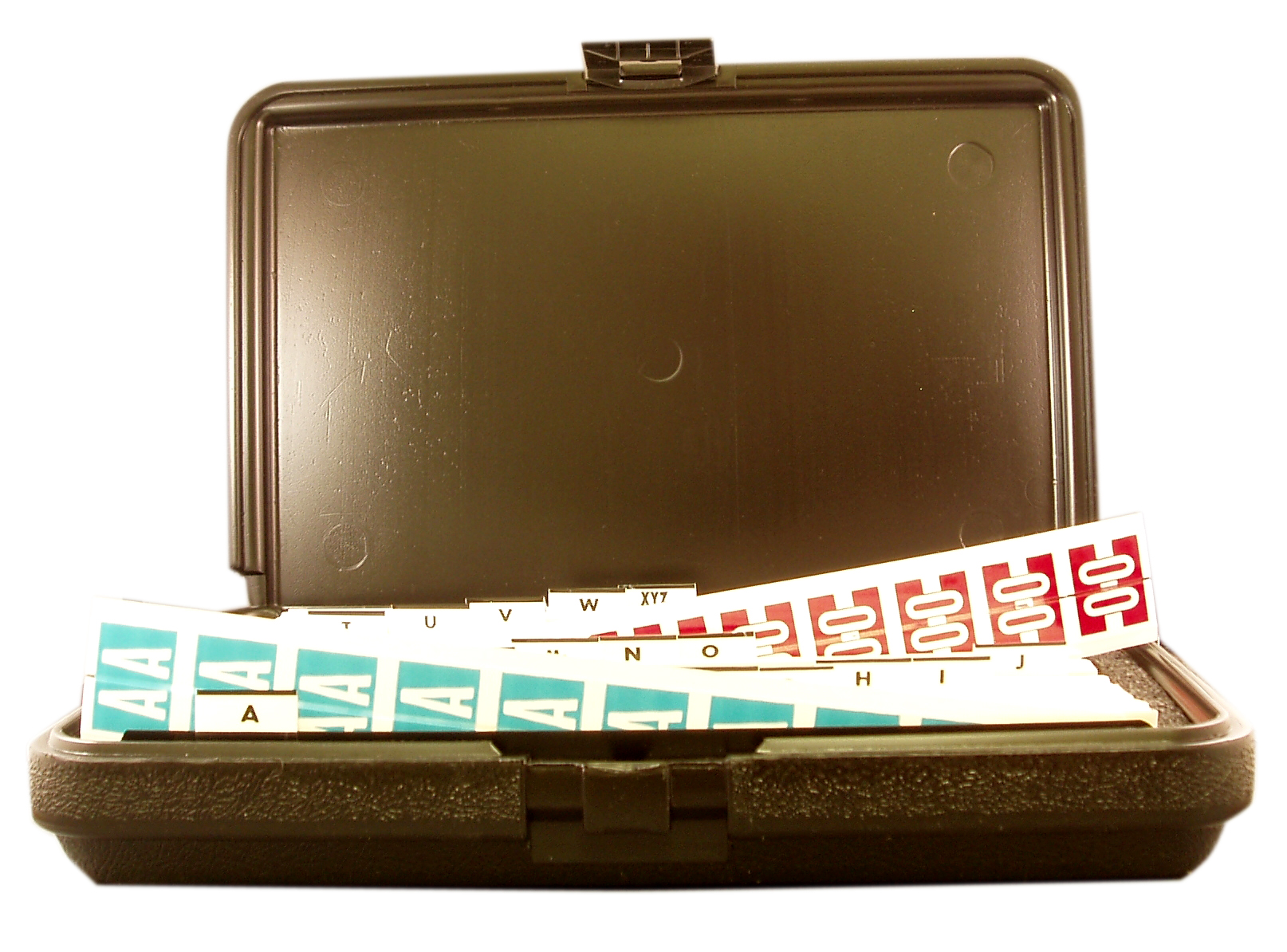 Tabbies 32030 - ORIGINAL COL'R'TAB ALPHA 82030 LABEL SERIES KIT, 82030 SERIES ALPHA LABEL KIT, KIT INCLUDES: 20 STRIPS EACH VOWEL, 10 STRIPS EACH CONSONANT, 12"L x 8"W x 2-1/4"D, 3,200 LABELS/KIT