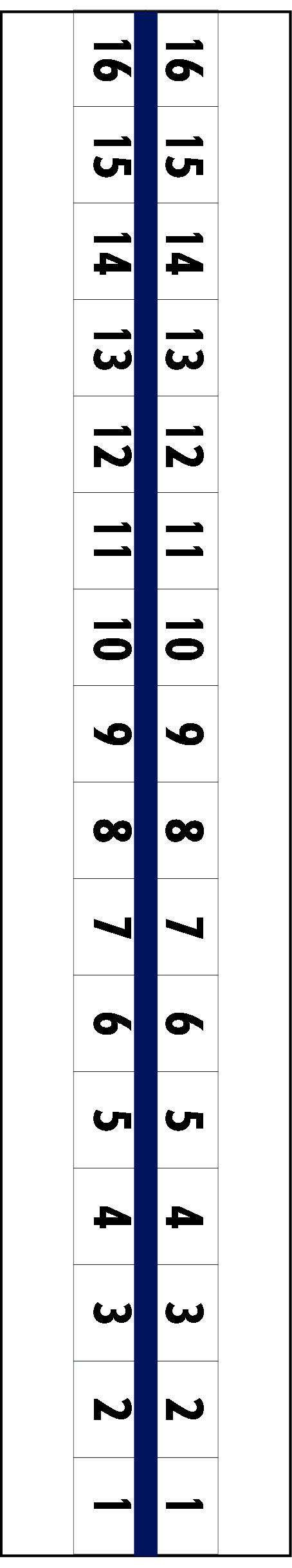 Tabbies 58307 - PRINTED INDEX TABS, 1/2" NUMERIC '1 - 31' (DAILY), 1 SET/PACK, BLUE COLOR EDGE, 1/2"W - 1/2" EXTENSION, 10 PACKS/BOX