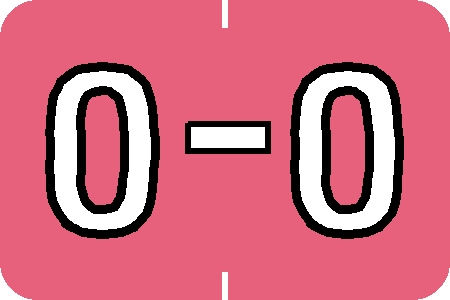 Tabbies 71635 - BARKLEY ABKM COMPATIBLE ALPHA 71620 LABEL SERIES, 1" ALPH LABEL 'O', PINK, 1"H x 1-1/2"W, 252/PACK