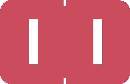 TABBIES0129 - TABBIES ALPHA 90120 LABEL SERIES, 1" PAPER LAMINATED ALPHA LABEL 'I', PINK, 1"H x 1-1/4"W, 500/ROLL