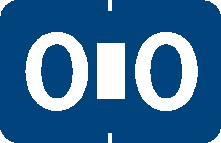 TABBIES0135 - TABBIES ALPHA 90120 LABEL SERIES, 1" PAPER LAMINATED ALPHA LABEL 'O', BLUE, 1"H x 1-1/4"W, 500/ROLL