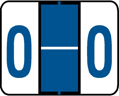 Tabbies 91035 - TAB PRODUCTS & SMEAD COMPATIBLE ALPHA 91020 LABEL SERIES, 1" PAPER LAMINATED ALPHA LABEL 'O', BLUE, 1"H x 1-1/4"W, 500/ROLL