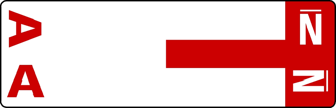 Tabbies 91921 - SMEAD NCC COMPATIBLE ALPHA 91920 LABEL SERIES, 1-5/32" ALPHA LABEL 'A&N', RED, 1-5/32"H x 3-5/8"W, 100/PACK