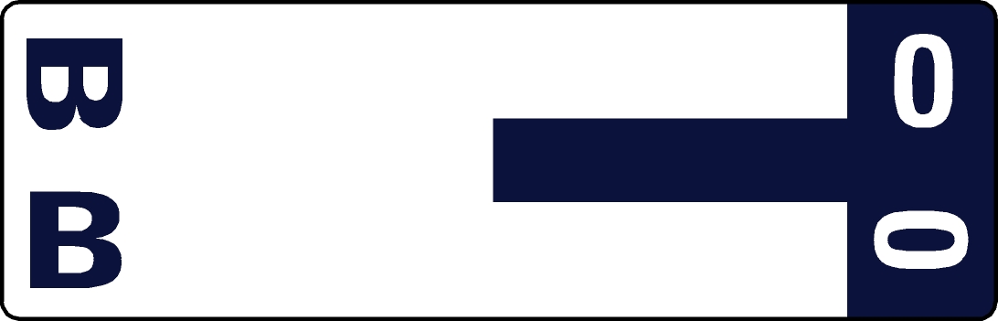 Tabbies 91922 - SMEAD NCC COMPATIBLE ALPHA 91920 LABEL SERIES, 1-5/32" ALPHA LABEL 'B&O', DARK BLUE, 1-5/32"H x 3-5/8"W, 100/PACK