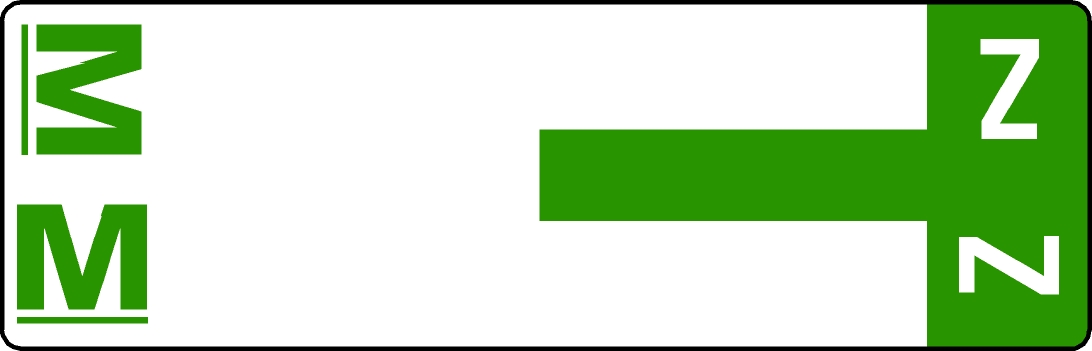 Tabbies 91933 - SMEAD NCC COMPATIBLE ALPHA 91920 LABEL SERIES, 1-5/32" ALPHA LABEL 'M&Z', LIGHT GREEN, 1-5/32"H x 3-5/8"W, 100/PACK