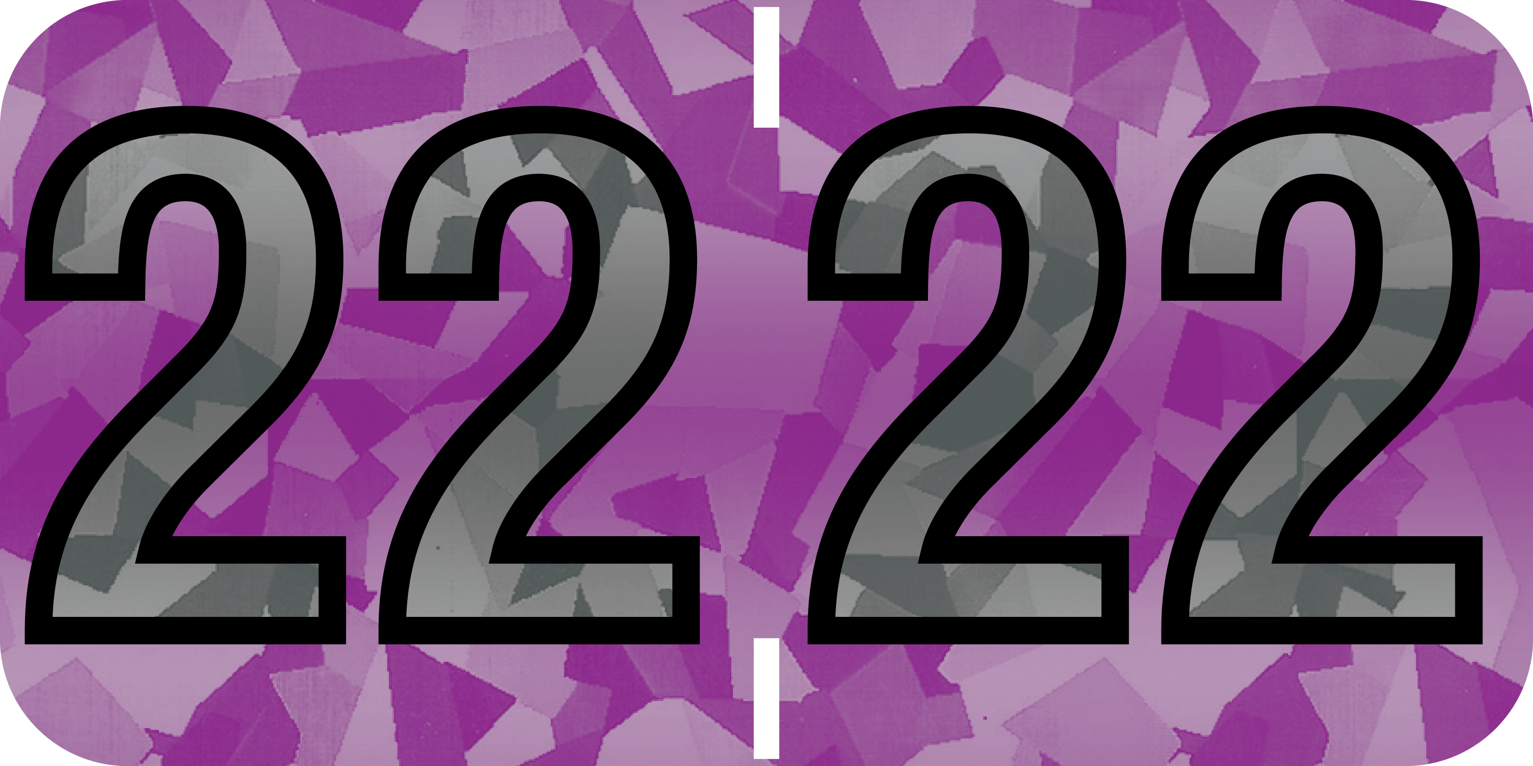 Tabbies 97622 - PMA HOLOGRAPHIC COMPATIBLE YEARCODE 97100 LABEL SERIES, 3/4" HOLOGRAPHIC YEARCODE LABEL '22', VIOLET, 3/4"H x 1-1/2"W, 500/ROLL
