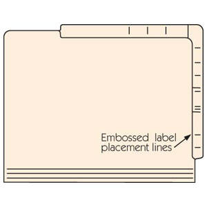Tabbies 5622213 - Dual Top/End Tab Expansion Folder with Fasteners in Positions 1 & 3 - LETTER SIZE, 11 Pt. MANILA, 2-PLY REINFORCED TABS, 9-1/2"H x 12"W, 250/CASE