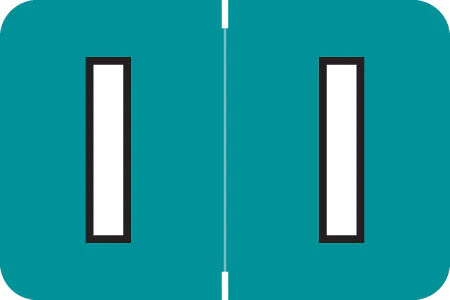 PMA Alpha Labels 3900 Series - Letter I - 1" H x 1-1/2" W - Sheets for File Box - 225 Labels per Pack - 25 Sheets per pack