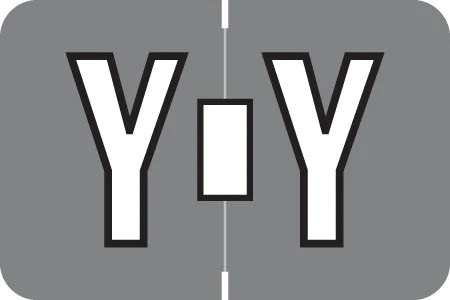 PMA Alpha Labels 3900 Series - Letter Y - 1" H x 1-1/2" W - Sheets for File Box - 225 Labels per Pack - 25 Sheets per pack