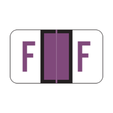 POS 3400 Series (Sheets) - Letter F - Purple - 15/16" H x 1-5/8" W - 225/Pack