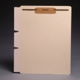 Self-Adhesive Divider with 2" Fastener at top - Standard Side Flap - 11 Pt. Manila -  Box of 100