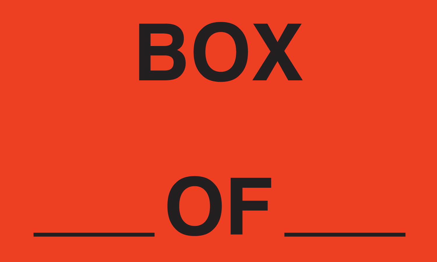 Tabbies 43541 - BOX_ OF _ - FL RED - 3" X 5" - 500/ROLL